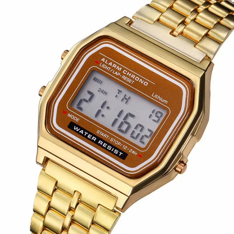 Montre Digitale Vintage 90's - Acier Inoxydable