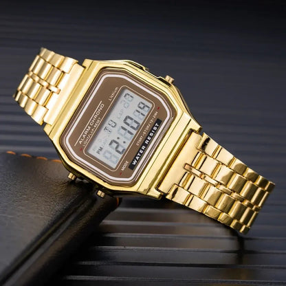 Montre Digitale Vintage 90's - Acier Inoxydable