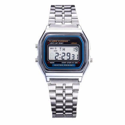 Montre Digitale Vintage 90's - Acier Inoxydable