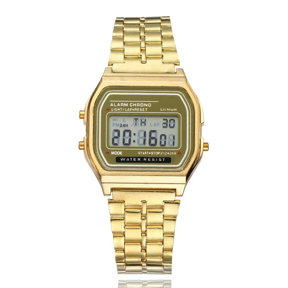 Montre Digitale Vintage 90's - Acier Inoxydable